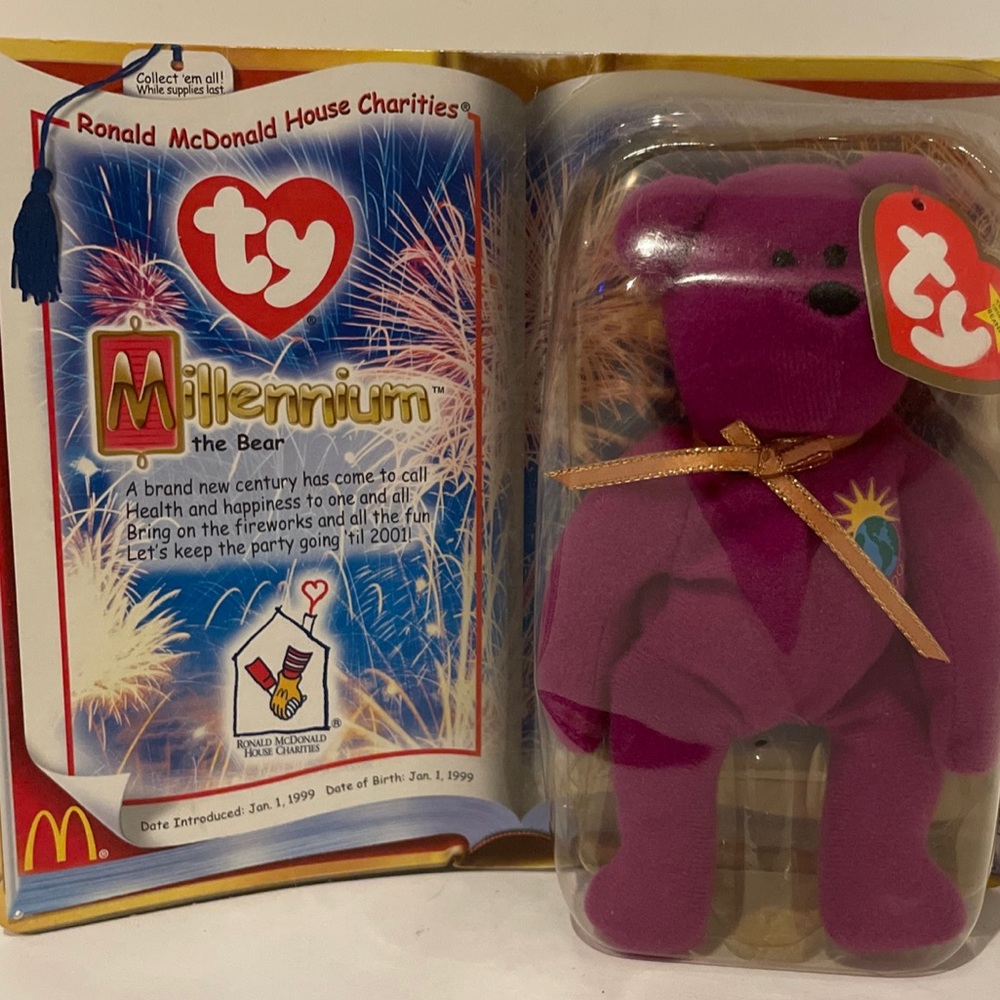Ty Beanie Baby Millennium Bear McDonalds New Unopened!!
